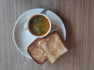 Khuwa Toast with Tarkari